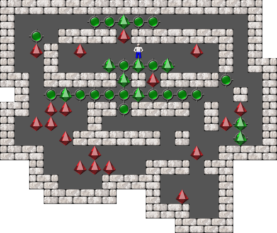 Sokoban Mass Remodel level 166